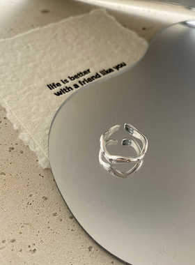 超闪金色拉丝星芒指环独特设计感