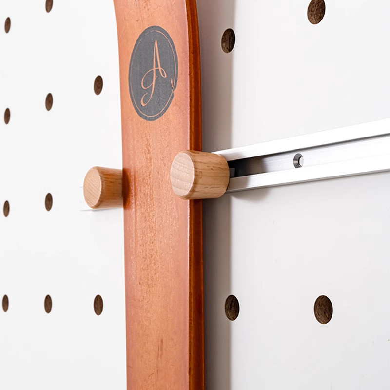 木工小舅 圆孔洞洞板配件滑雪板收纳挂架 雪具上墙展示支架可调节,淘宝优惠券,粉丝福利购,淘宝优惠卷