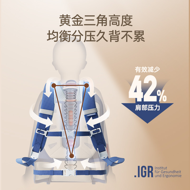 剑桥树小学生男一二三到儿童书包 剑桥树书包