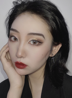 暗黑系街头少女十字架蹦迪耳钉