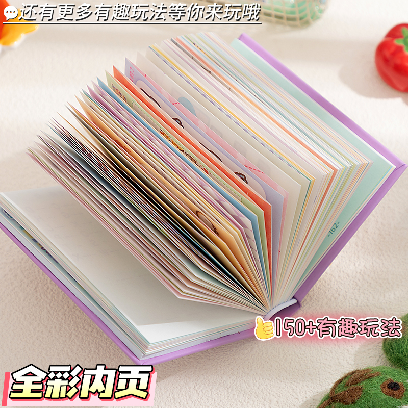 小麻薯玩坏这本书趣味解压本超厚益智女生生日礼儿童迷你便携彩页发泄减压玩具笔记本扭蛋机口袋本子玩坏书 - 图2