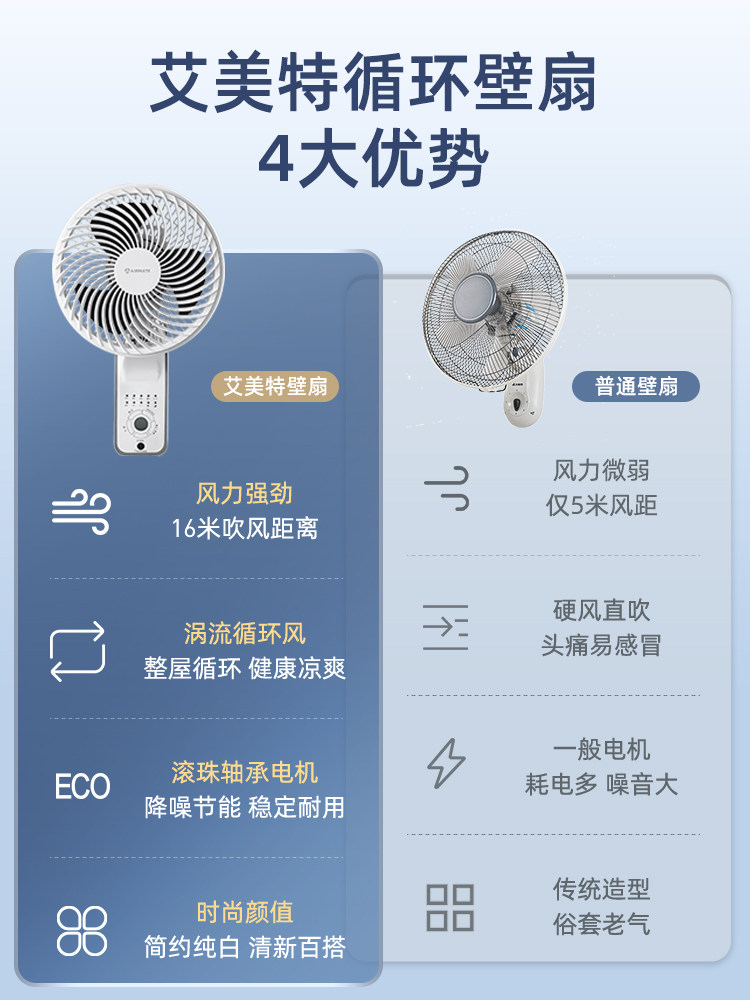  艾美特家居空气循环扇
