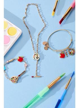 代购代购Alex and Ani女士手链简约可爱创意个性金色苹果吊坠铅