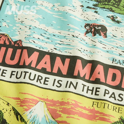 现货 HUMAN MADE GRAPHIC T-SHIRT 绘画海报印花休闲短袖T恤 25SS - 图3
