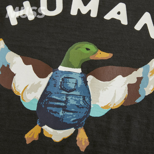 现货 HUMAN MADE GRAPHIC TEE 日产牛仔鸭子竹节棉短袖T恤24AW - 图3