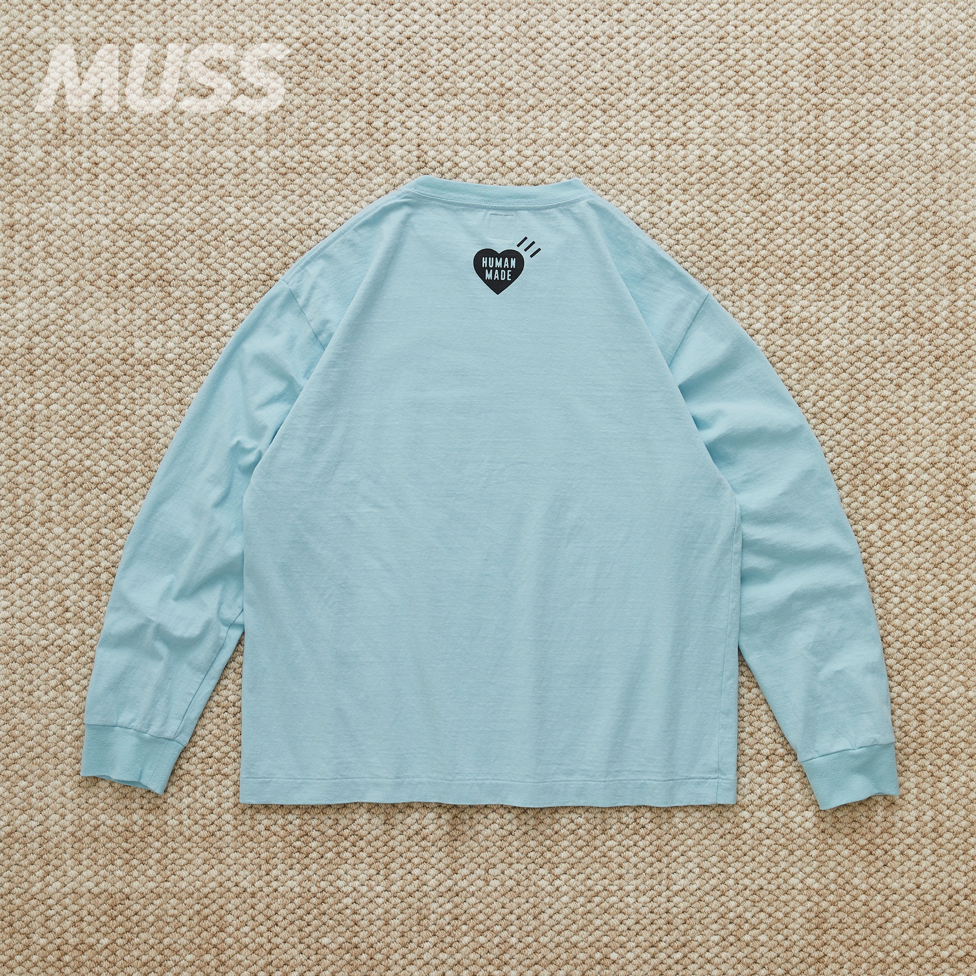 现货 HUMAN MADE GRAPHIC L/S T-SHIRT 日产翅膀爱心印花长袖T恤 - 图1