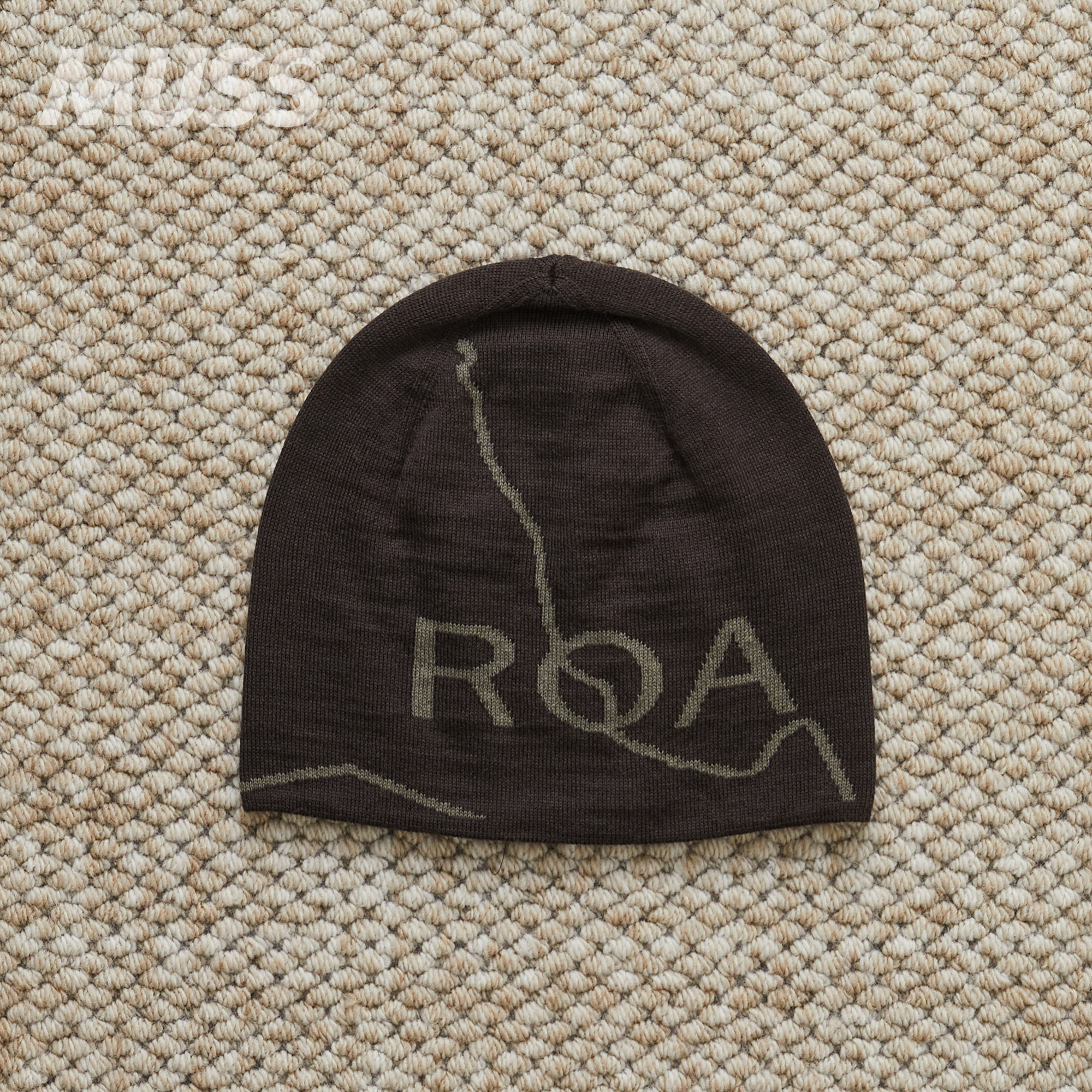 现货 ROA LOGO WOOL BEANIE 意大利产美利奴混纺字母针织冷帽25AW,淘宝优惠券,粉丝福利购,淘宝优惠卷