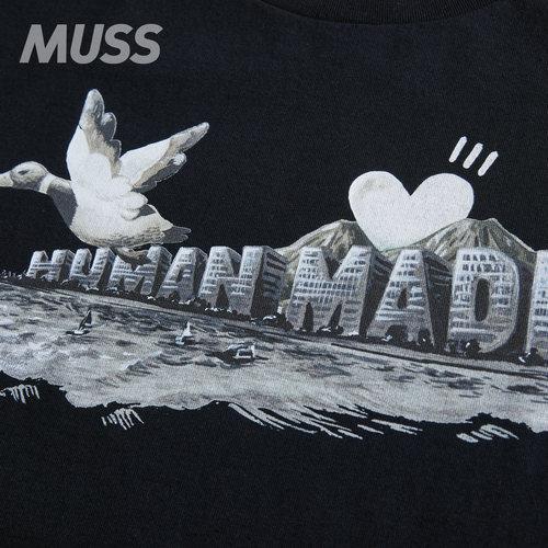 现货 HUMAN MADE GRAPHIC L/S T-SHIRT 日产水彩鸭子图案长袖T恤 - 图3