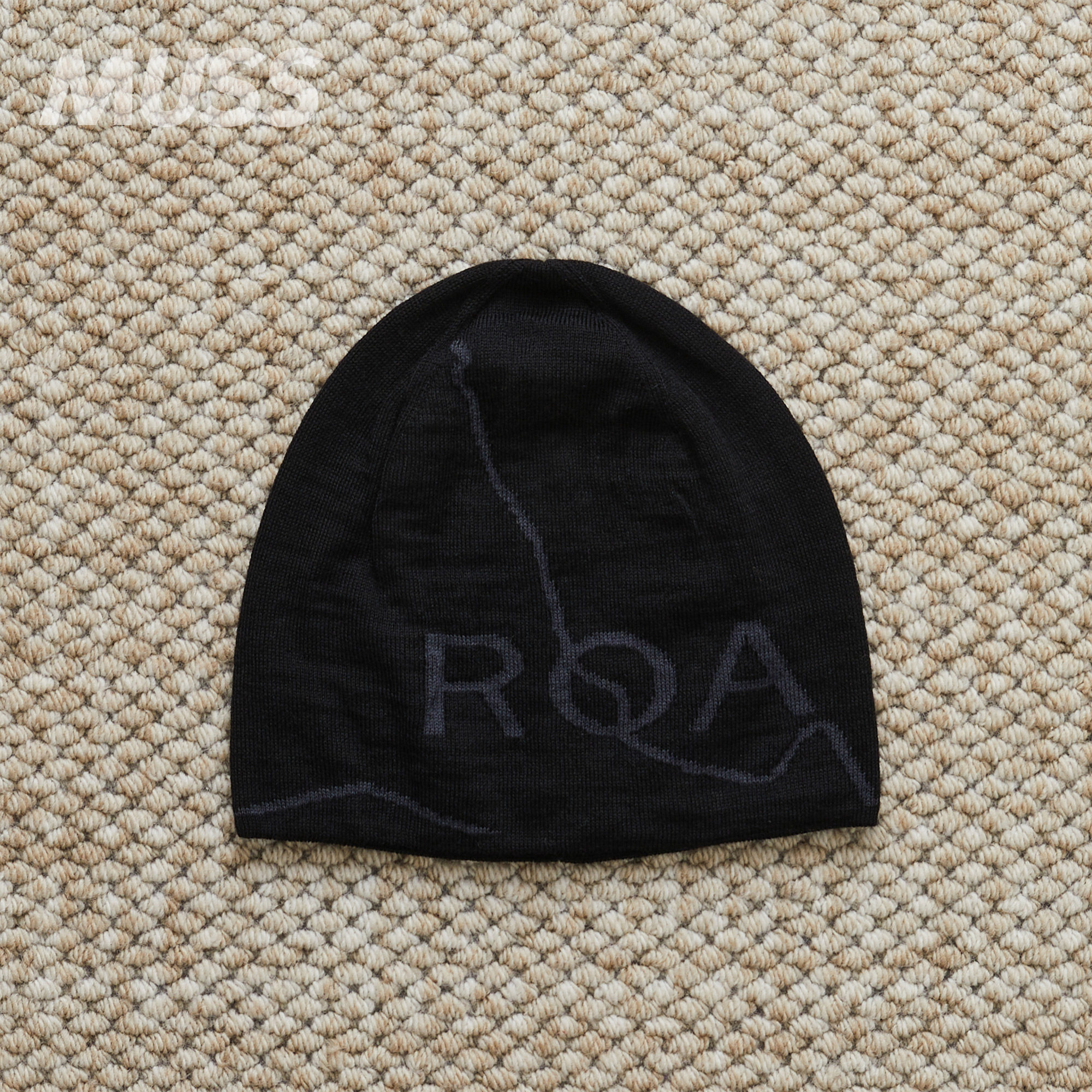 现货 ROA LOGO WOOL BEANIE 意大利产美利奴混纺字母针织冷帽25AW,淘宝优惠券,粉丝福利购,淘宝优惠卷