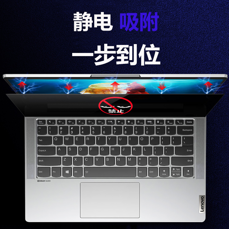 2023款联想YOGA Pro 14s/14c 16s笔记本防窥膜小新Air 14s/15防反光屏幕膜Book 9i防偷窥屏幕13s电脑隐私保护 - 图2