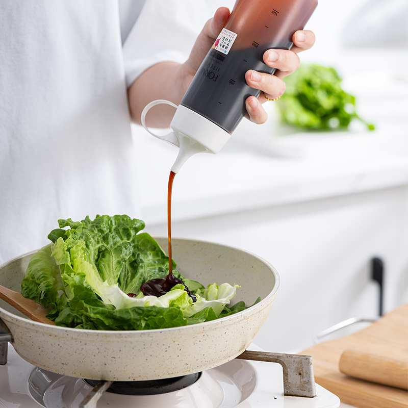 ASVEL耗油分装瓶番茄酱沙拉酱挤压瓶厨房家用调料瓶食品级蜂蜜瓶 - 图0