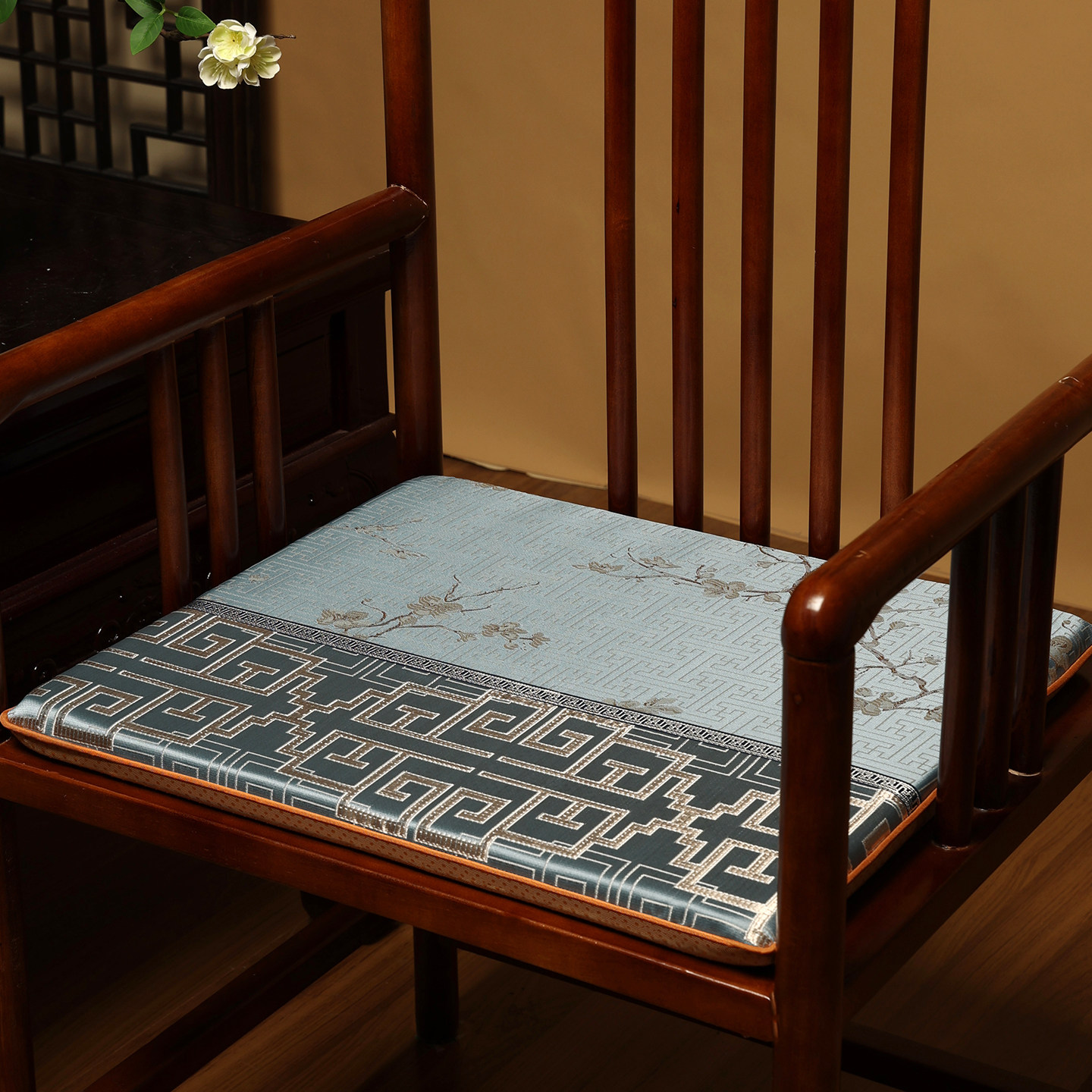 新中式乳胶坐垫定制新款茶椅垫圈椅垫子防滑太师椅座垫红木椅子垫,淘宝优惠券,粉丝福利购,淘宝优惠卷