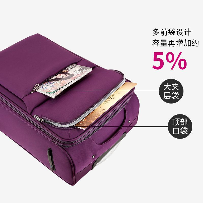 万向轮女20寸防水帆布旅行箱包24 26 睿度箱包旅行箱