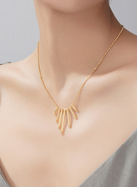 adhora意式琉光重工轻奢女项链欧美高级感生日礼物毛衣链秋冬新款