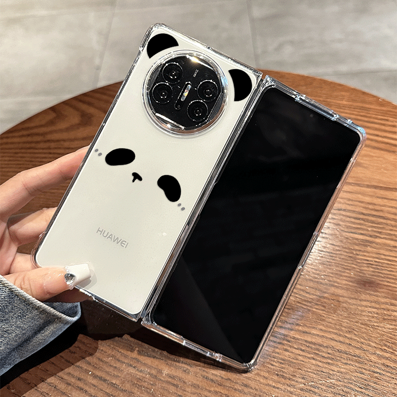 适用华为matex5手机壳可爱熊猫卡通x6典藏版折叠屏镜头全包防摔保护套简约透明创意高档x7情侣萌宠超薄新款,淘宝优惠券,粉丝福利购,淘宝优惠卷