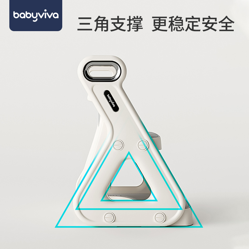 babyviva儿童马桶坐便器男女宝宝坐便圈阶梯式折叠踩脚凳小孩专用 - 图3