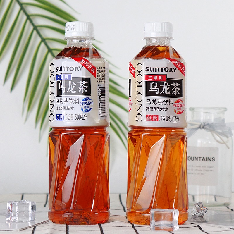 好食期超市旗舰店SUNTORY三得利乌龙茶500ml*5瓶无糖/低糖饮料茶饮品清爽解腻茶香G2
