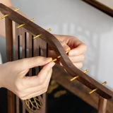 Экранная ручка, подвесная кисть, держатель для ручек, волосатый орех, держатель для ручек, твердая древесина, латунь, простой творческий современный кабинет, четыре сокровища, новый китайский стиль, студенческие украшения, подарочная коробка, украшение для подарка