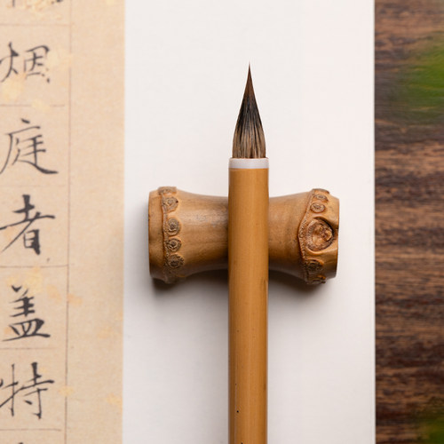 善琏湖笔 小雅 小楷毛笔初学者兼毫套装鸡距笔小字专业款笔笔墨纸砚练字紫毫狼毫小楷专用毛笔兼毫国画书法 - 图0