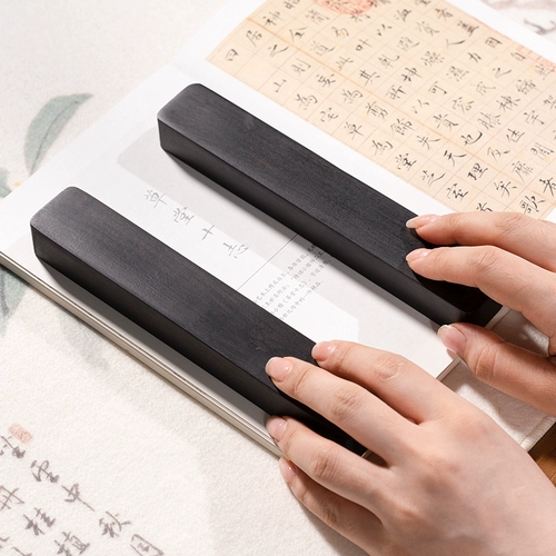 善琏湖笔 Фусанг бумажный вес, сандаловый дерево Зигуанг, черный циклон, украшения для бумаги с твердым древесиной, каллиграфия, творческая книга, учеба, четыре сокровища, стриптизму, артефакт, кисть, специальное войло для начинающих