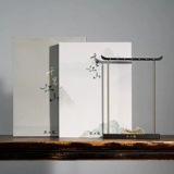 Qianlijiangshan ручка подвесная ручка держатель пера пурпурной сандаловой ручки держатель из твердой древесины простая креативная современная учебная комната четыре сокровища нового китайского студенческого орнамента Лидера -лидер отличные подарочные продукты