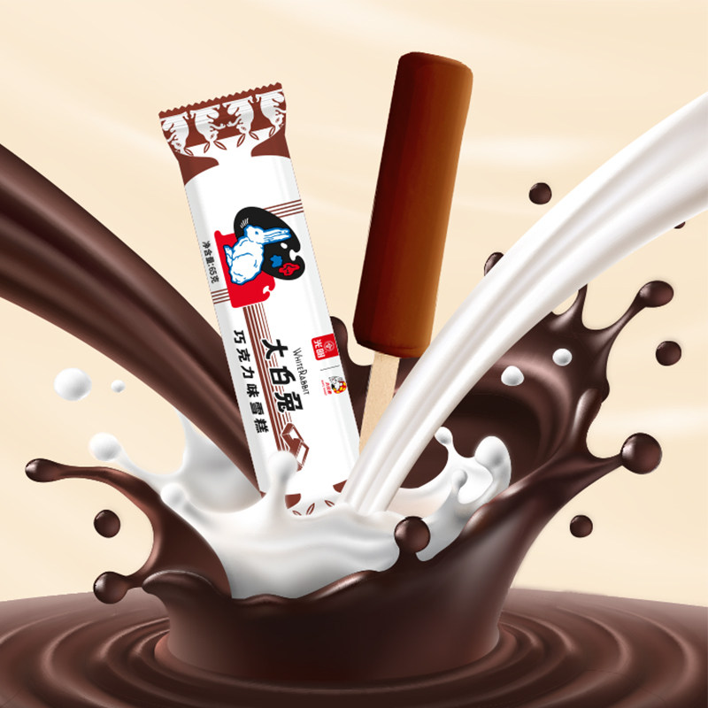 光明×大白兔冰淇淋网红国潮大白兔奶糖味雪糕