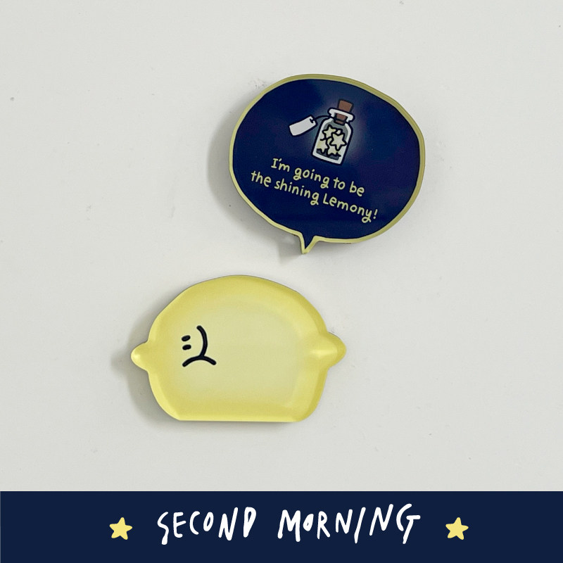 幸会潮玩 Second Morning-躺平柠檬冰箱贴磁铁装饰可爱创意家居,淘宝优惠券,粉丝福利购,淘宝优惠卷