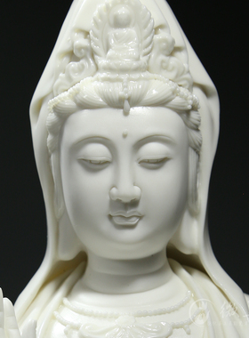 微美德化陶瓷18寸南海观音像