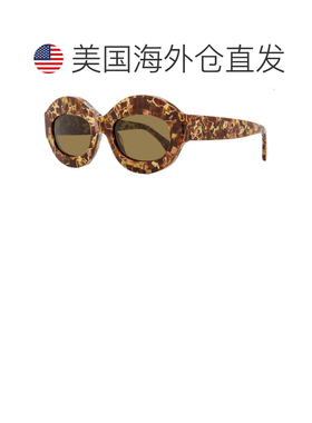 自营Marni中性椭圆形太阳镜Ik Kil Cenote FN9熔岩54毫米-FN9 美