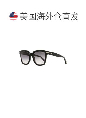 自营 Tom Ford 女士方形太阳镜 TF952 Selby 01B 黑色 55mm - 01b