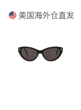自营alexander mcqueen猫眼镜框醋酸纤维太阳镜 - 黑色 黑色 灰色