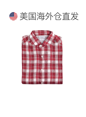 自营Brunello Cucinelli Linen Pattern Men's Shirt - multicolo