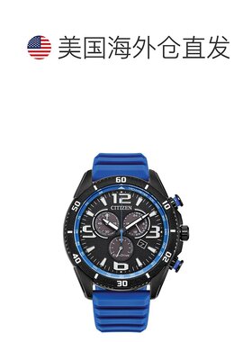 自营Citizen Men's Brycen Black Dial Watch - black 美国奥莱直