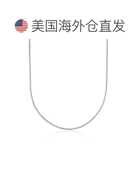 自营 Ross-Simons 1.2 毫米 14 克拉白金小麦链项链 - 20 英寸 美