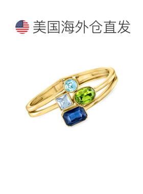 自营Ross-Simons 14kt Yellow Gold-Plated Bangle Bracelet With