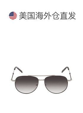 自营Salvatore Ferragamo Grey Pilot Unisex Sunglasses SF226S