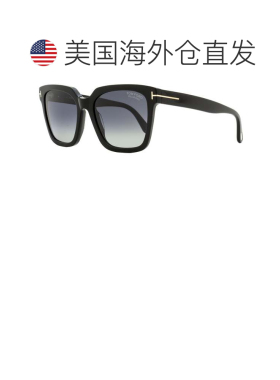 自营Tom Ford 女士 Selby 太阳镜 TF952 01D 黑色 55 毫米 - 01d