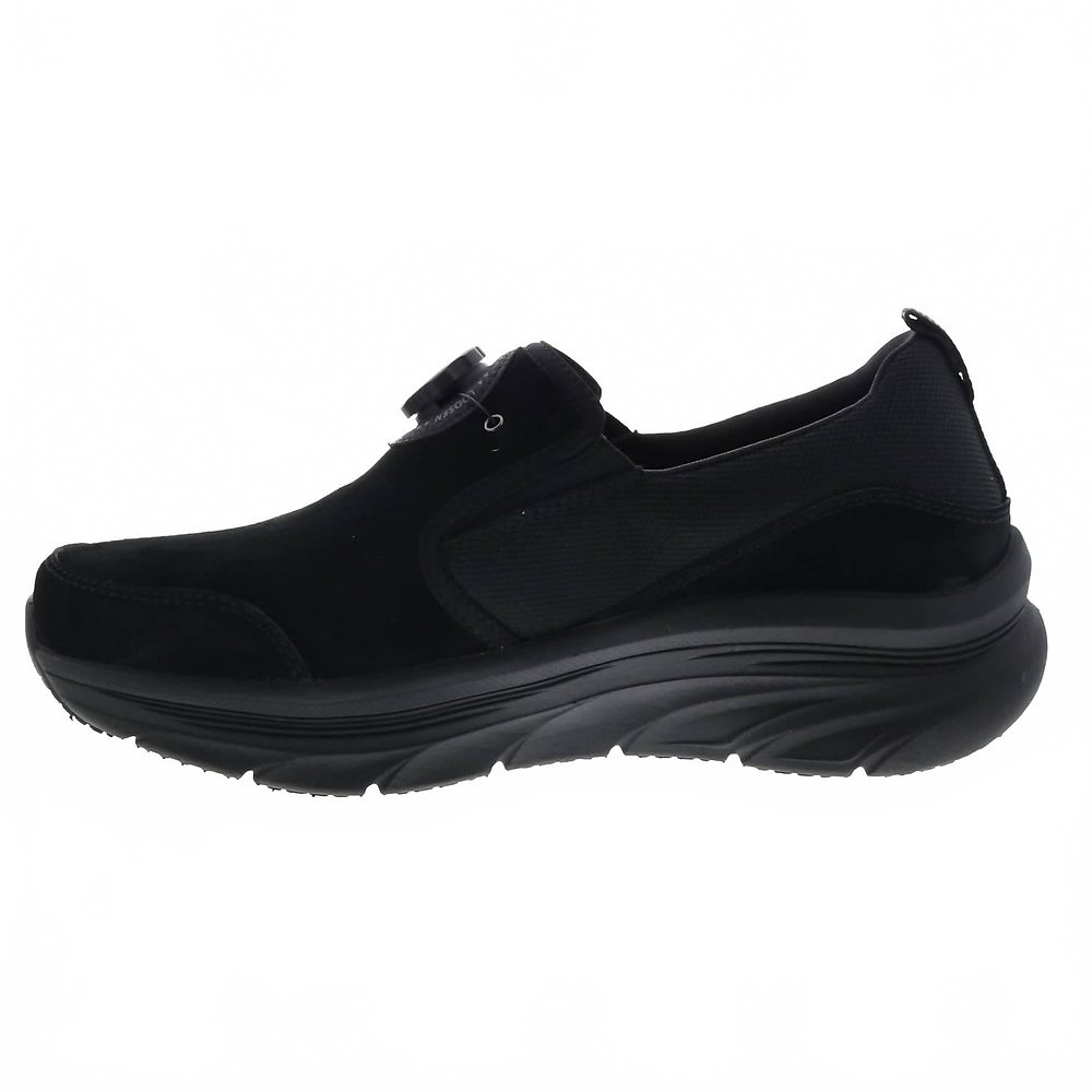 自营skechersMen's D'lux Walker Regate Slip On Shoes In Black - 图2