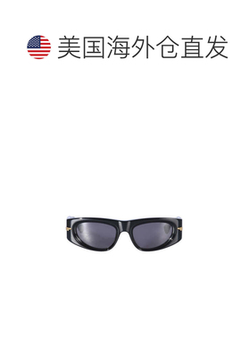 自营bottega veneta矩形太阳镜，采用现代镜框设计-灰色 美国奥莱