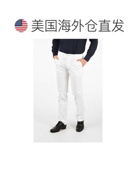 自营Corneliani Cotton Chino Men's Pants - white 美国奥莱直发
