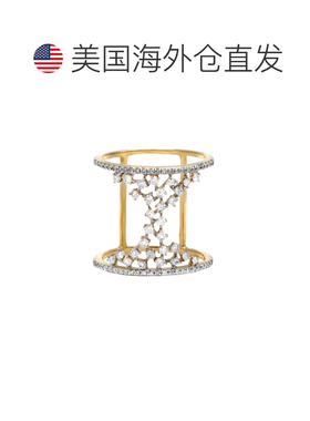 自营 diana m.14K黄金多石戒指-黄色 美国奥莱直发