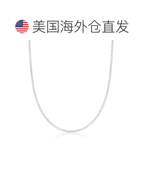自营 Ross-Simons 1 毫米 14 节白金盒子链项链 - 20 英寸 美国奥