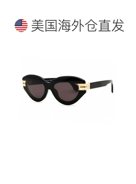 自营Palm Angels Sunglasses Cat Eye Full Rim, Black Frame And