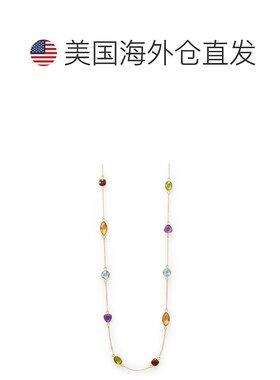 自营 liv oliver18k 金多宝石项链 - 金 美国奥莱直发