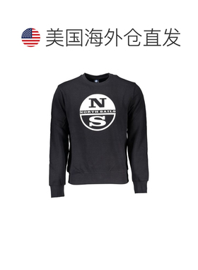 自营North Sails Cotton Men's Men's Sweatshirt - black 美国奥