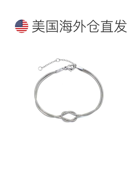 自营adorniaTarnish Resistant Silver Plated Knotted Rope Chai