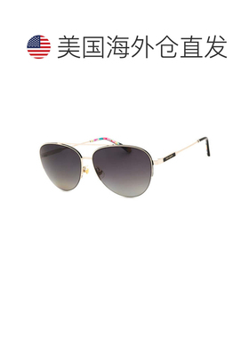 自营kate spadeJANECE/G/S 0RHL WJ金色黑色/灰色渐变极化-金色黑