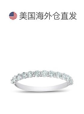 自营 pompeii31/2 克拉 TDW 钻石结婚戒指可叠戴女式周年纪念戒指