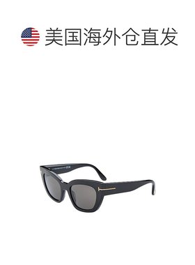 自营Tom Ford女式雅典娜53mm太阳镜-黑色 美国奥莱直发