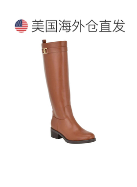 自营Women's Tommy Hilfiger Iviann Boots Brown Leather Block